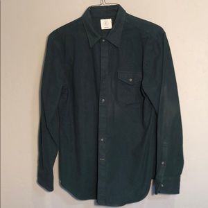 Criquet heavy forest green flannel button down.